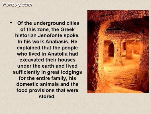 Unusual Underground City at Cappadocia