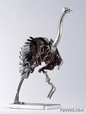 Animal Sculptures Made of Junk
