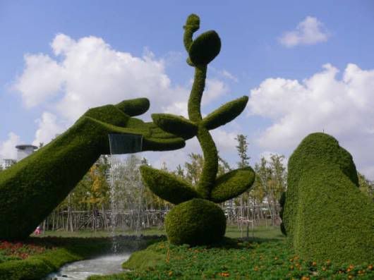 Όμορφη Gardens Απεικονίζοντας Ολυμπιακούς Αγώνες του Πεκίνου