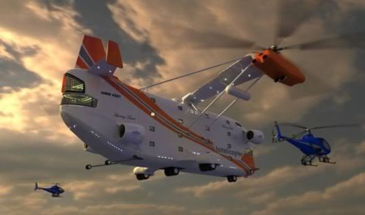 Dünyanın İlk Uçan Otel Helikopter