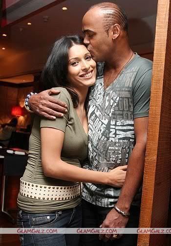 Kambli with his Wife Andrea