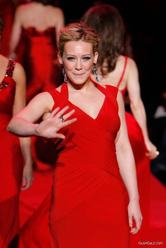 Hilary Duff's Heart Truth Red Dress Collection