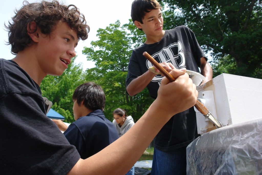 Keweenaw Bay Indian Community,KBIC,tribal youth,youth,bees,butterflies,butterfly houses,bee,2008