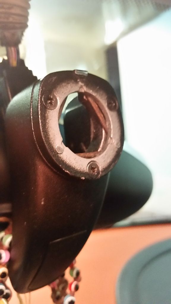 Rear view mirror won't reattach?