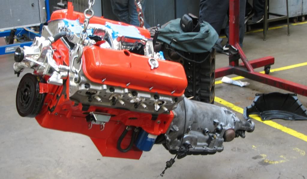 EngineInstall012.jpg Engine Mounted to Trans image by Marroweter