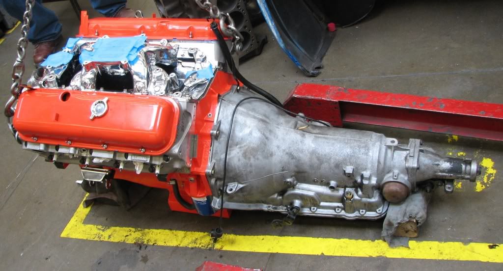 EngineInstall014.jpg Engine Mounted to Trans image by Marroweter