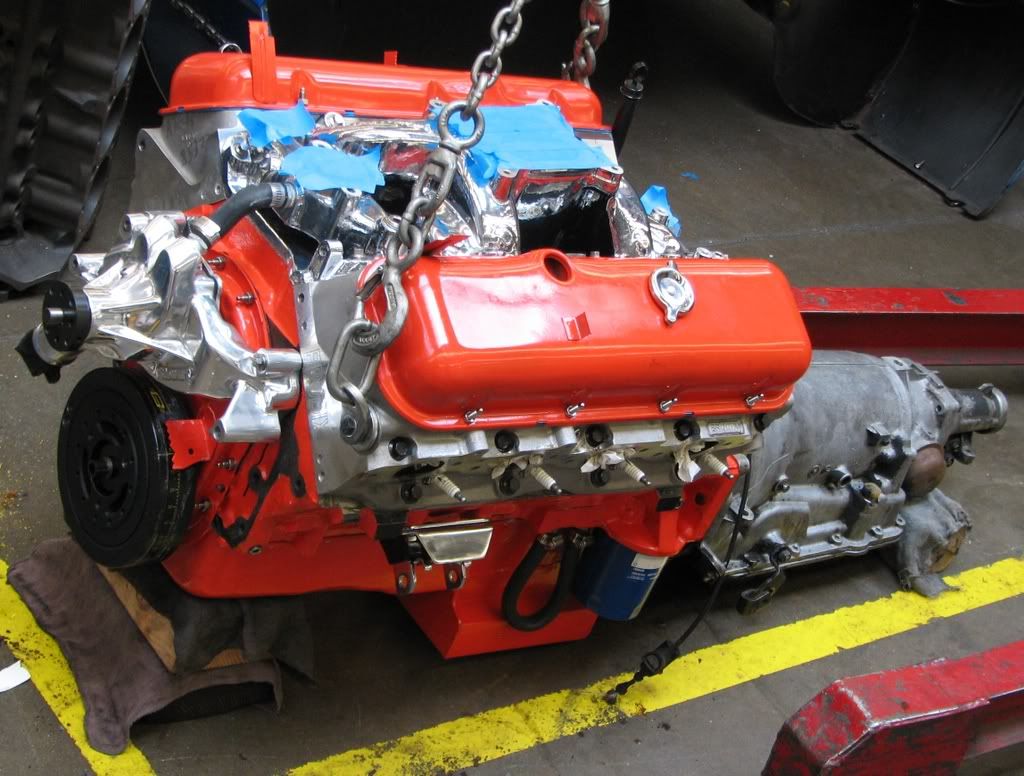 EngineInstall015.jpg Engine Mounted to Trans image by Marroweter