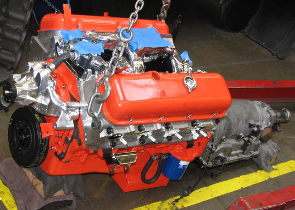 EngineInstall016.jpg Engine Mounted to Trans image by Marroweter
