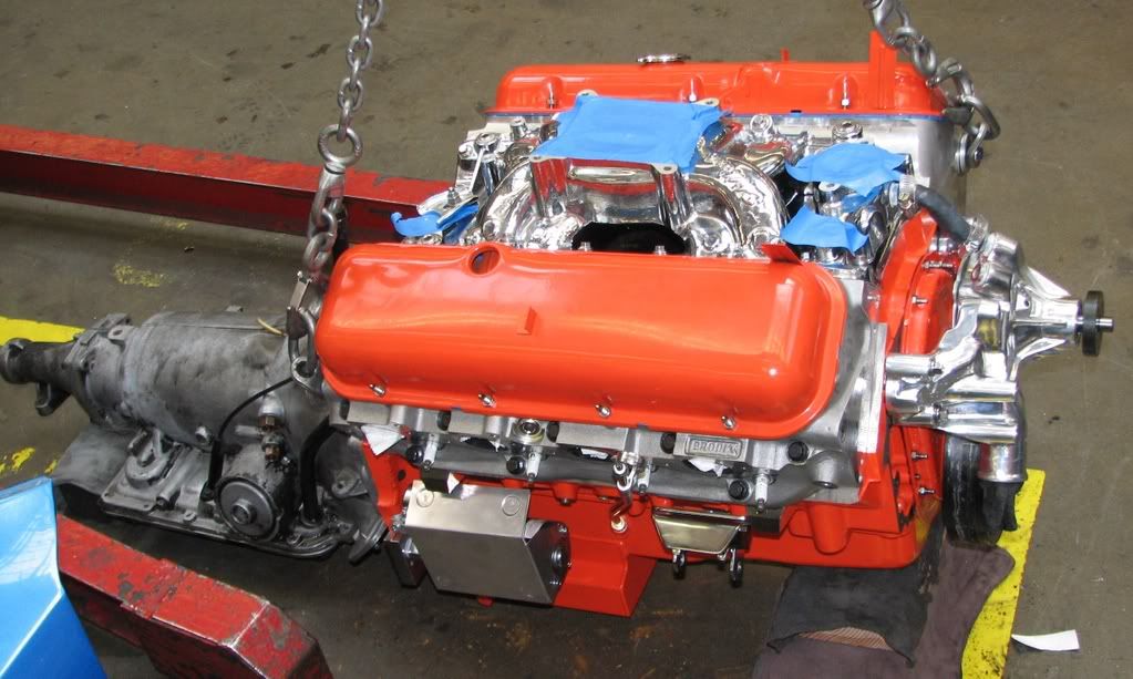 EngineInstall017.jpg Engine Mounted to Trans image by Marroweter