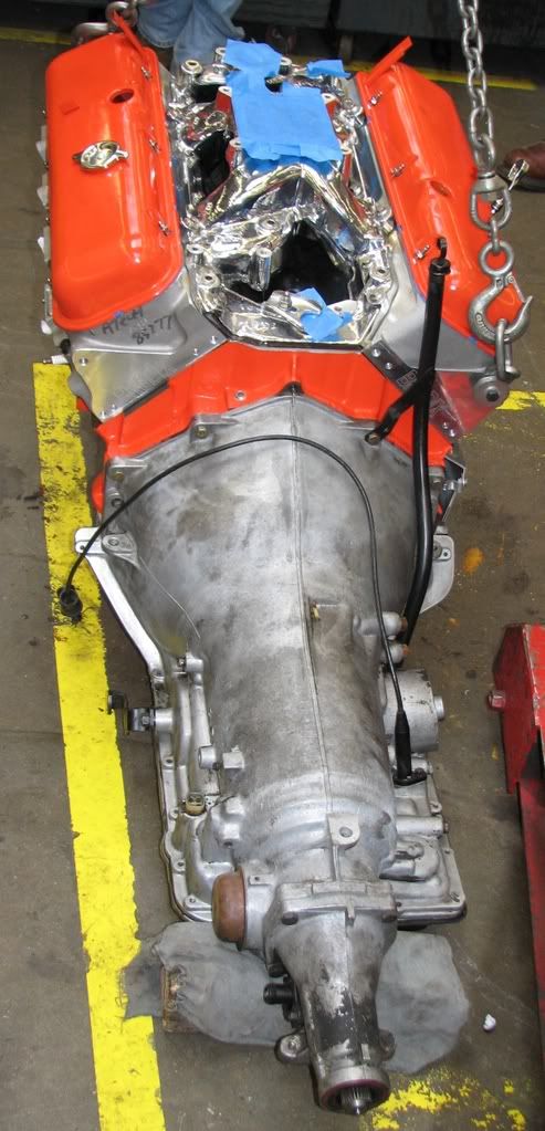 EngineInstall018.jpg Engine Mounted to Trans image by Marroweter