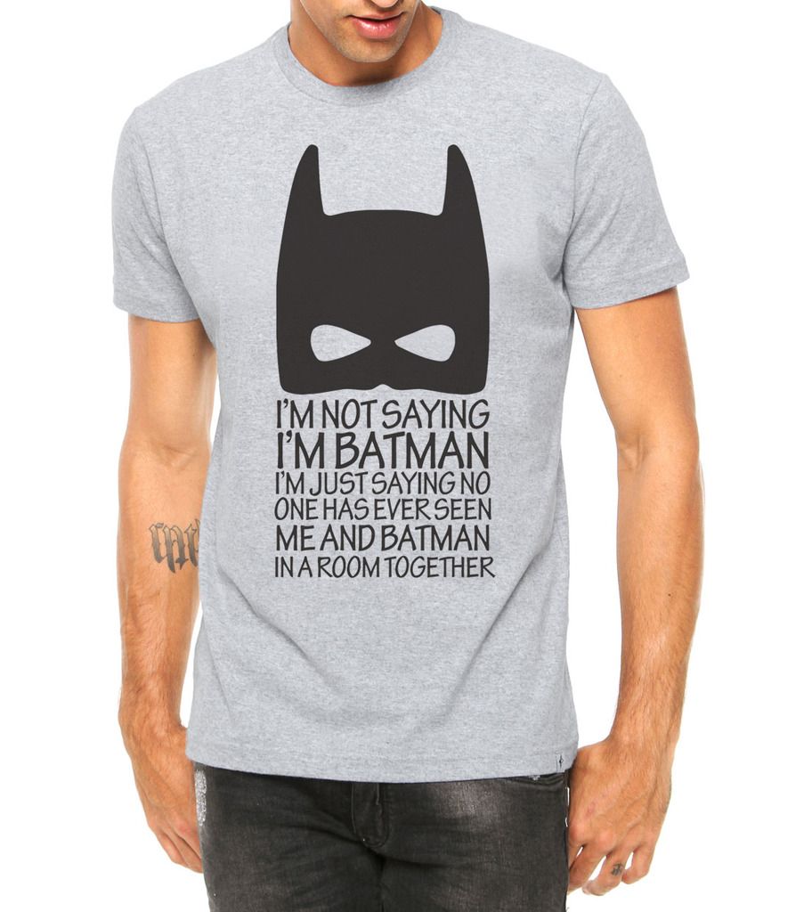Camiseta Personalizada Nerd Geek Super Her³is Frases Batman