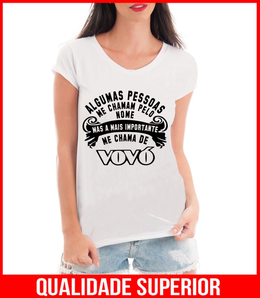 Blusa T shirt Roupas Feminina Gestante Grávidas Frases Vov³