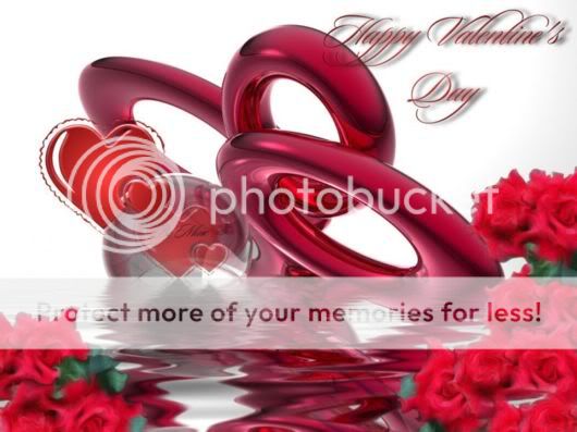 Click to Enlarge -  Beautiful Floral Valentine Hearts