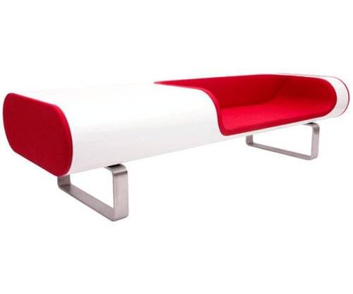 Modern Bright Red Skl Lounge by Brodie Neill